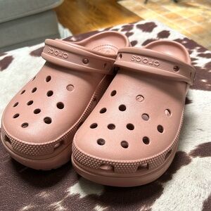 CROCS Pink Mules & Clogs